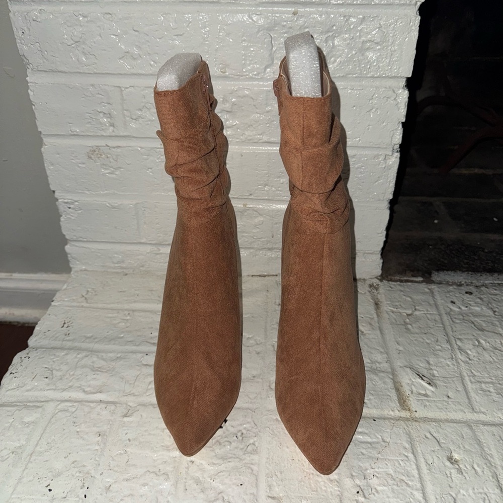 Brown Suede Ankle Boots